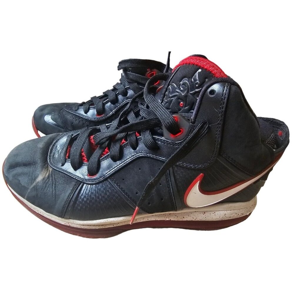 Nike Lebron 8 Bred 2010 417098002 Sz 9.5 Mens Black Red White READ DESCRIPTION